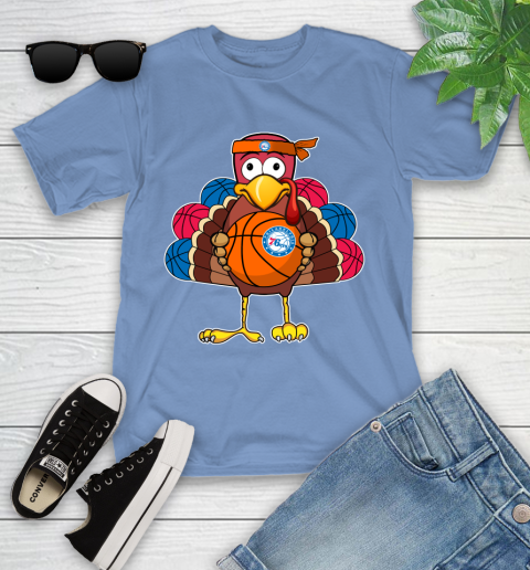 Philadelphia 76ers Turkey thanksgiving day Youth T-Shirt 11