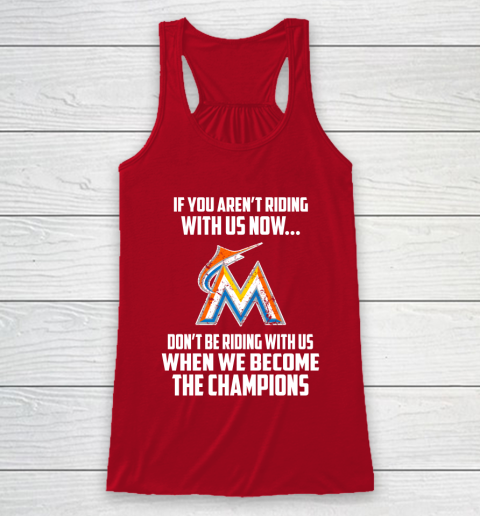 MLB Miami Marlins Baseball We Become The Champions Racerback Tank 4