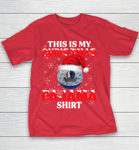 Dallas Mavericks This Is My Christmas Pajama Shirt NBA Youth T-Shirt 7