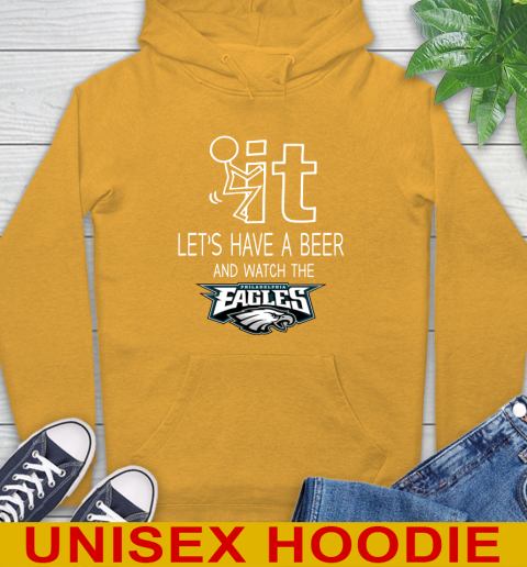 Philadelphia Eagles Football NFL Let's Have A Beer And Watch Your Team Sports Hoodie 2