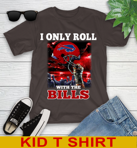 Buffalo Bills NFL Football I Only Roll With My Team Sports Youth T-Shirt 6