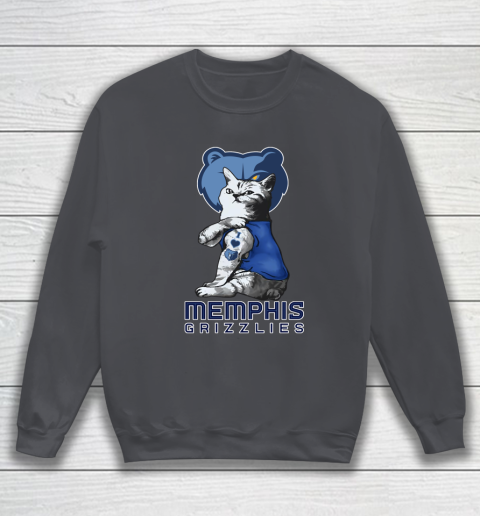 NBA Basketball My Cat Loves Memphis Grizzlies Sweatshirt 4