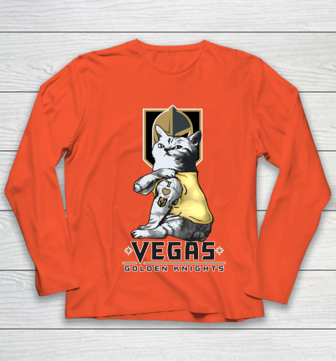NHL My Cat Loves Vegas Golden Knights Hockey Youth Long Sleeve 3