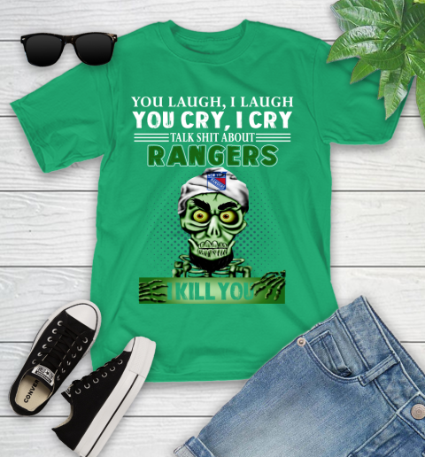 NHL Talk Shit About New York Rangers I Kill You Achmed The Dead Terrorist Jeffrey Dunham Hockey Youth T-Shirt 8