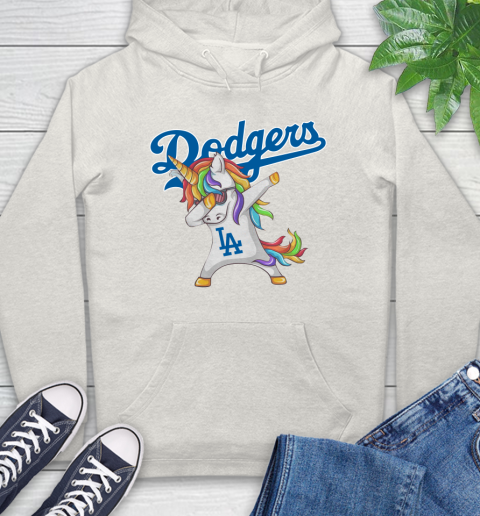 Los Angeles Dodgers MLB Baseball Funny Unicorn Dabbing Sports Hoodie 12