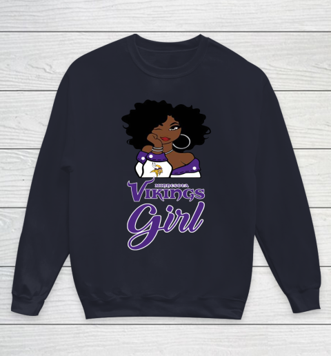 Minnesota Vikings Girl NFL Youth Sweatshirt 3