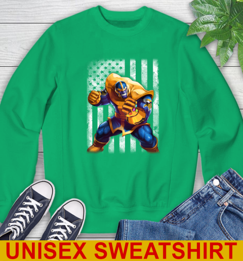 NFL Football Minnesota Vikings Thanos Marvel American Flag Shirt Sweatshirt 8
