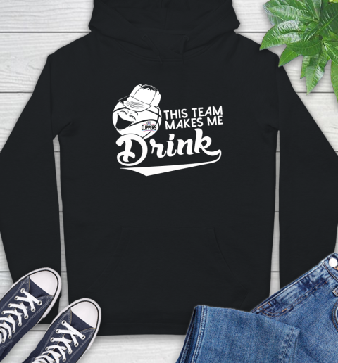 LA Clippers NBA Basketball This Team Makes Me Drink Adoring Fan Hoodie