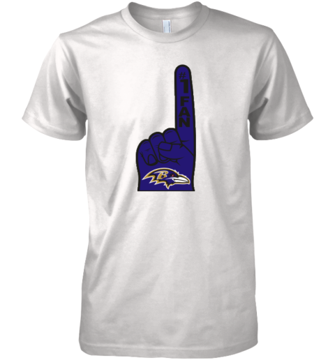 Baltimore Ravens Number 1 Fan Premium Men's T-Shirt