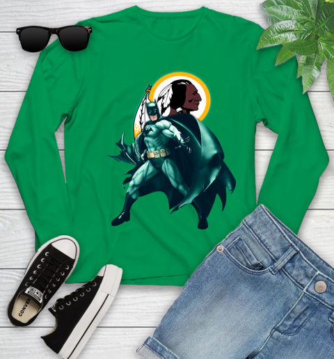 NFL Batman Football Sports Washington Redskins Youth Long Sleeve 6