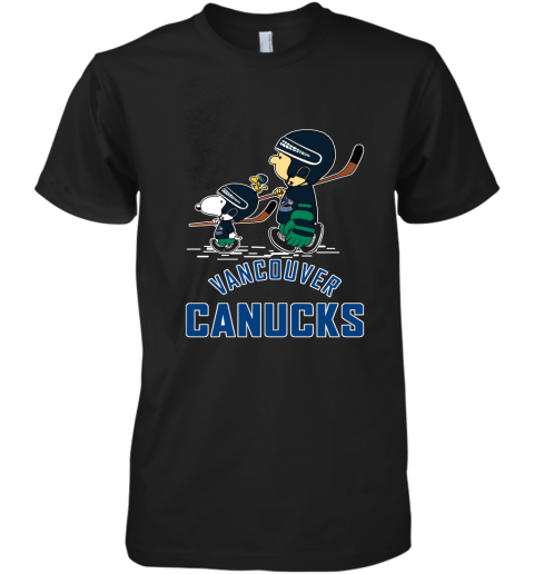 Let's Play Canucks Ice Hockey Snoopy NHL Premium Men's T-Shirt