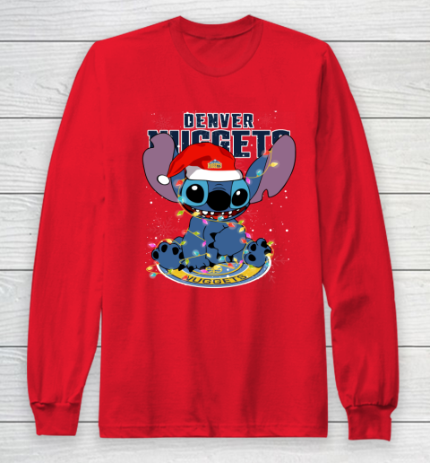 Denver Nuggets NBA noel stitch Basketball Christmas Long Sleeve T-Shirt 7