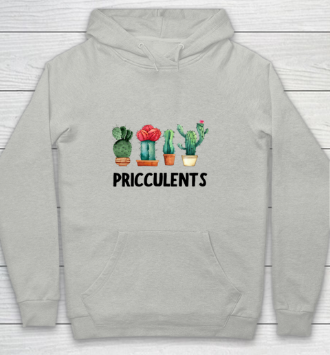 Funny Cactus Pricculents silly pun succulents cute Youth Hoodie