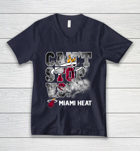 NBA Miami Heat Basketball Can't Stop Vs V-Neck T-Shirt 2