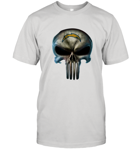 Los Angeles Chargers The Punisher Mashup Football Unisex Jersey Tee