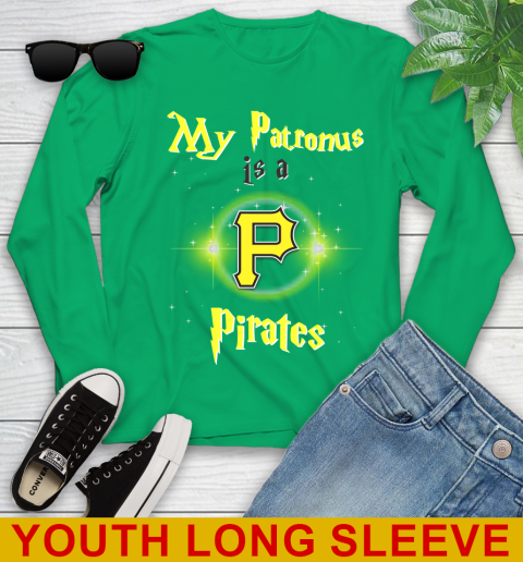 MLB Baseball Harry Potter My Patronus Is A Pittsburgh Pirates Youth Long Sleeve 8 MLB Baseball Harry Potter My Patronus Is A Pittsburgh Pirates Youth Long Sleeve - Image 8