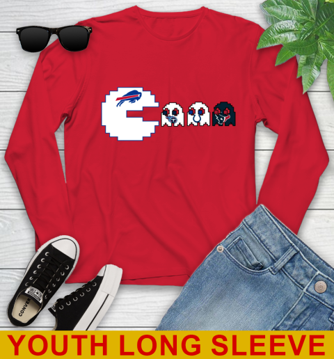 Buffalo Bills NFL Football Pac Man Champion Youth Long Sleeve 11
