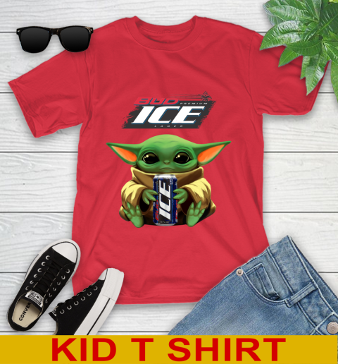 Star Wars Baby Yoda Hugs Bud Ice Beer Shirt 110