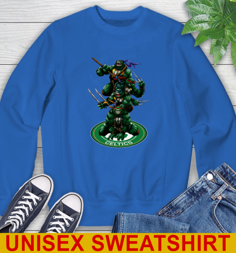 NBA Basketball Boston Celtics Teenage Mutant Ninja Turtles Shirt Sweatshirt 9
