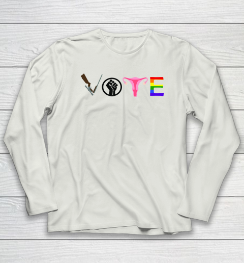 Vote Election Shirt Blm Pro Choice Gun Reform Lgbtq Long Sleeve T-Shirt 7