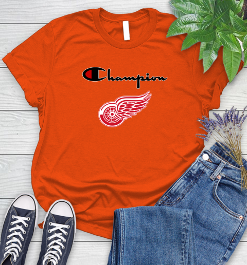 NHL Hockey Detroit Red Wings Champion Shirt Women's T-Shirt 2