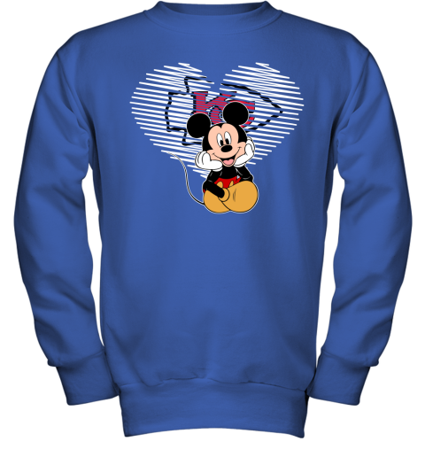 NFL Kansas City Chiefs The Heart Mickey Mouse Disney Football T Shirt 944TF1ZmE97 youth sweatshirt 47 95 151514 front royal