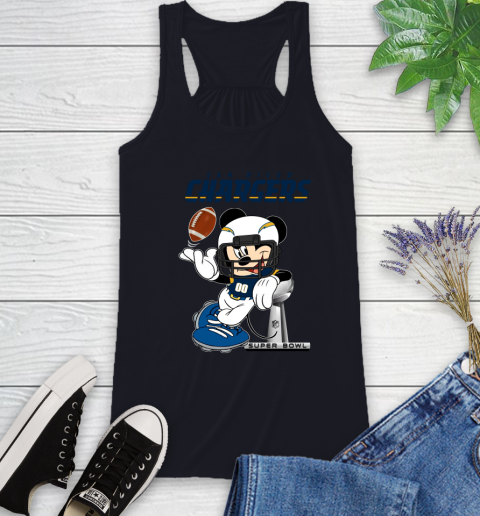 NFL San diego chargers Mickey Mouse Disney Super Bowl Football T Shirt Racerback Tank 10