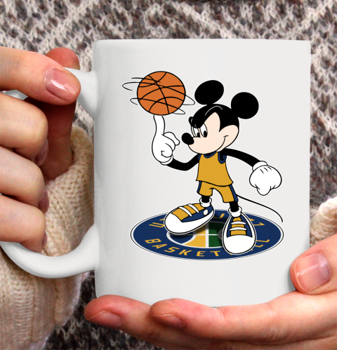 NBA Basketball Utah Jazz Cheerful Mickey Disney Shirt Ceramic Mug 11oz 2