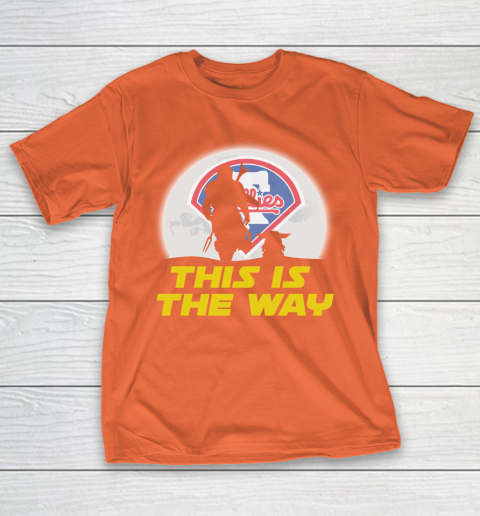 Philadelphia Phillies Flyers Women's Orange Crop Top Logo Tee