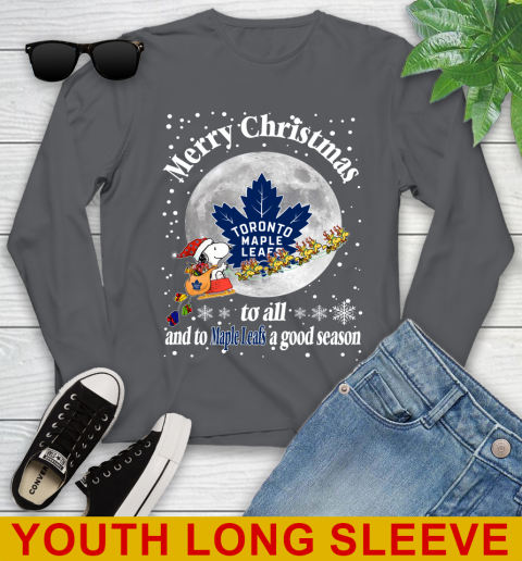 Toronto Maple Leafs Merry Christmas To All And To Maple Leafs A Good Season NHL Hockey Sports Youth Long Sleeve 9
