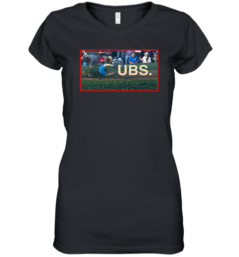 Cubs Basket Man Premium Women's V-Neck T-Shirt