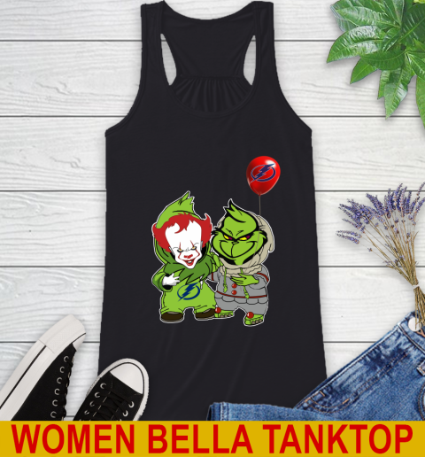 Tampa Bay Lightning Baby Pennywise Grinch Christmas NHL Hockey Racerback Tank 2