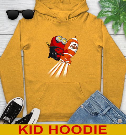 MLB Baseball Baltimore Orioles Deadpool Minion Marvel Shirt Youth Hoodie 3 MLB Baseball Baltimore Orioles Deadpool Minion Marvel Shirt Youth Hoodie - Image 3