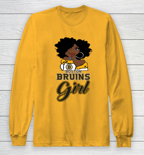 Boston Bruins Girl NHL Long Sleeve T-Shirt 3