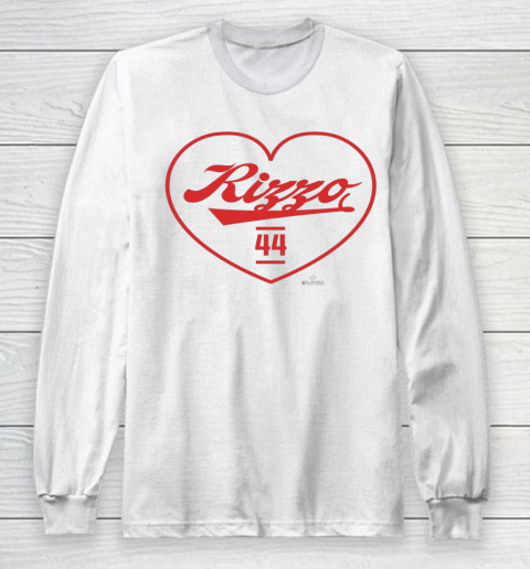 Anthony Rizzo Tshirt Heart Print Love Long Sleeve T-Shirt