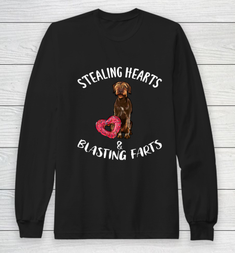 Stealing Hearts Blasting Farts Wirehaired Pointing Griffon Long Sleeve T-Shirt