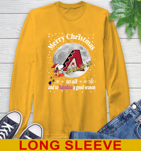 Arizona Diamondbacks Merry Christmas To All And To Diamondbacks A Good Season MLB Baseball Sports Long Sleeve T-Shirt 2