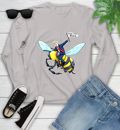 Save The Bees Donald Trump shirt Youth Long Sleeve 12