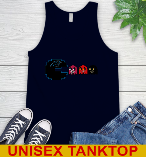 Carolina Panthers NFL Football Pac Man Champion Tank Top 4 Carolina Panthers NFL Football Pac Man Champion Tank Top - Image 4