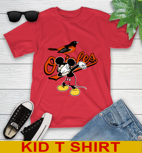 Baltimore Orioles MLB Baseball Dabbing Mickey Disney Sports Youth T-Shirt 11 Baltimore Orioles MLB Baseball Dabbing Mickey Disney Sports Youth T-Shirt - Image 11