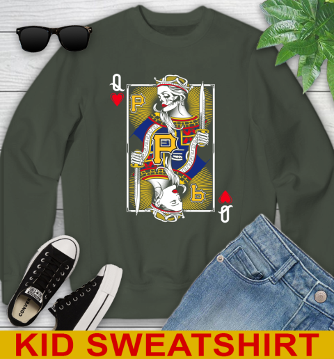 MLB Baseball Pittsburgh Pirates The Queen Of Hearts Card Shirt Youth Sweatshirt 8