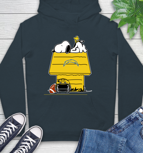 Los Angeles Chargers NFL Football Snoopy Woodstock The Peanuts Movie Hoodie 7