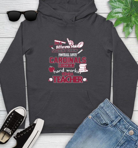 Arizona Cardinals NFL I'm A Difference Making Student Caring Football Loving Kinda Teacher Youth Hoodie 8