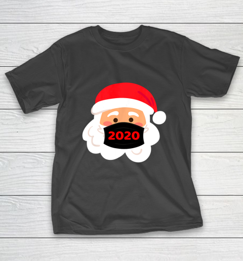 Santa Wearing Mask Quarantine Christmas 2020 T-Shirt