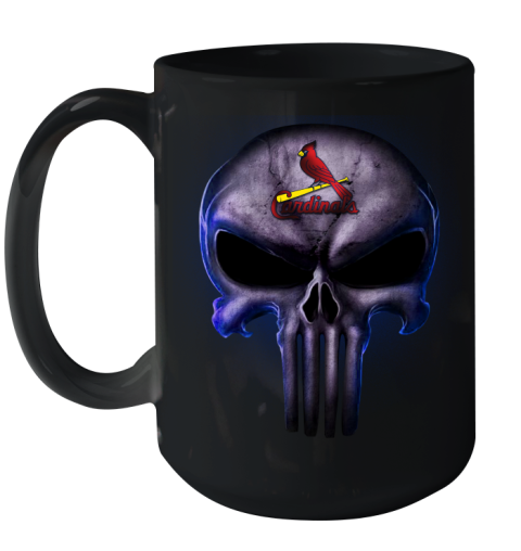 St.Louis Cardinals MLB Baseball Punisher Skull Sports Ceramic Mug 15oz