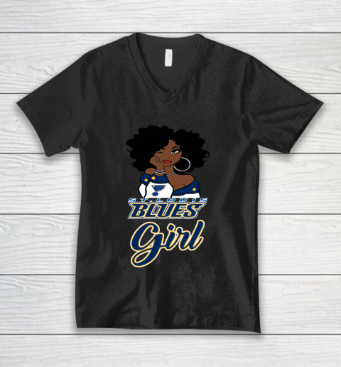 St.Louis Blues Girl NHL V-Neck T-Shirt