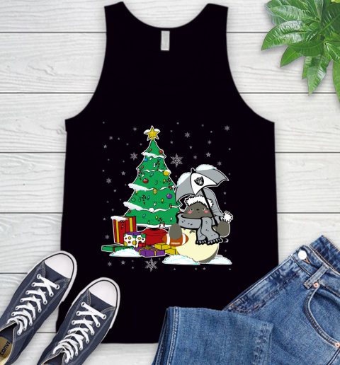 Oakland Raiders NFL Football Cute Tonari No Totoro Christmas Sports Tank Top