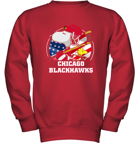 wyxn-chicago-blackhawks-ice-hockey-snoopy-and-woodstock-nhl-youth-sweatshirt-47-front-red-480px