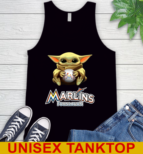 MLB Baseball Miami Marlins Star Wars Baby Yoda Shirt 71