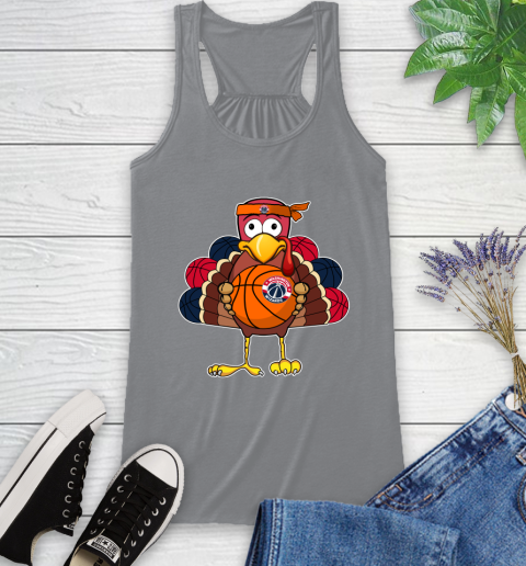 Washington Wizards Turkey thanksgiving day Racerback Tank 5